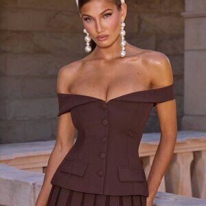 Babyboo Plum Brown Blakely Top